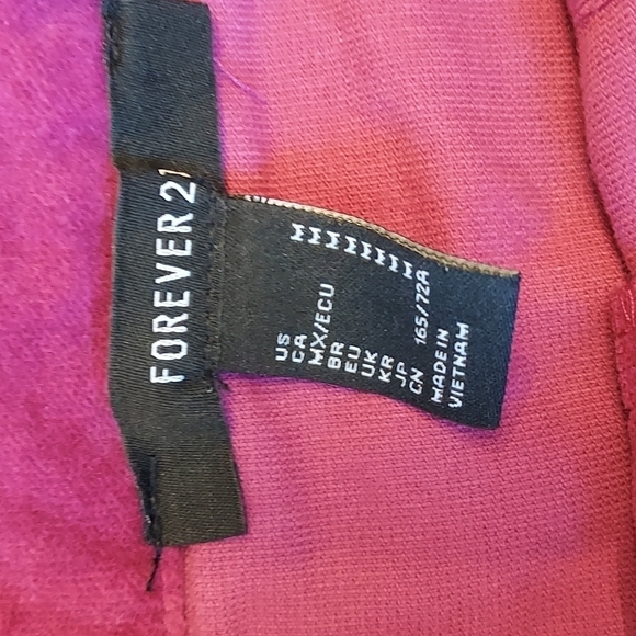 FOREVER 21 mini purple skirt size M lace up front - Picture 4 of 5